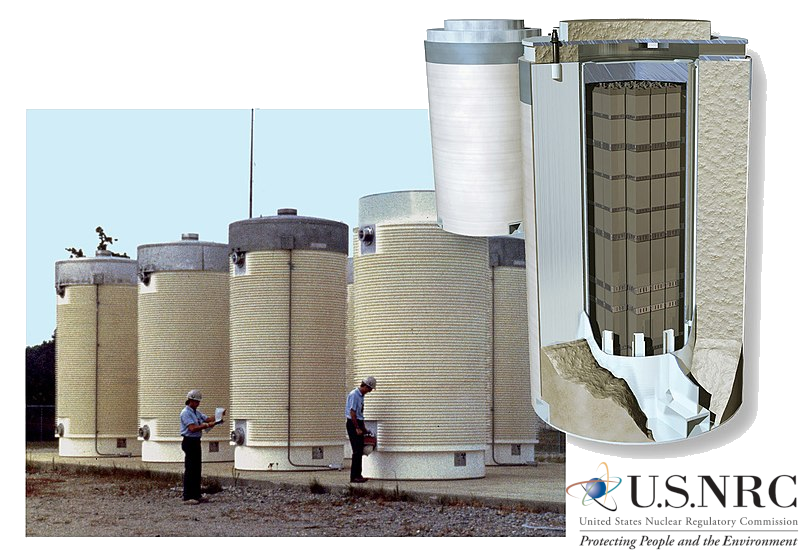 Dry cask storage - opbevaring af atomaffald