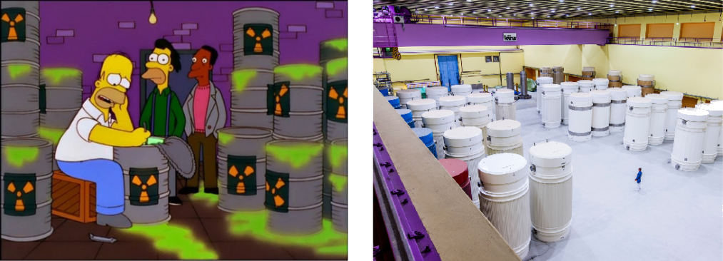 Atomaffald i The Simpsons og Schweiz opbevaring af atomaffald